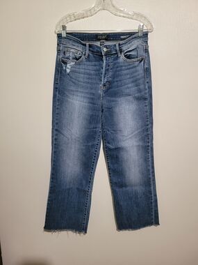 Judy Blue Medium Wash Cropped Straight Jeans